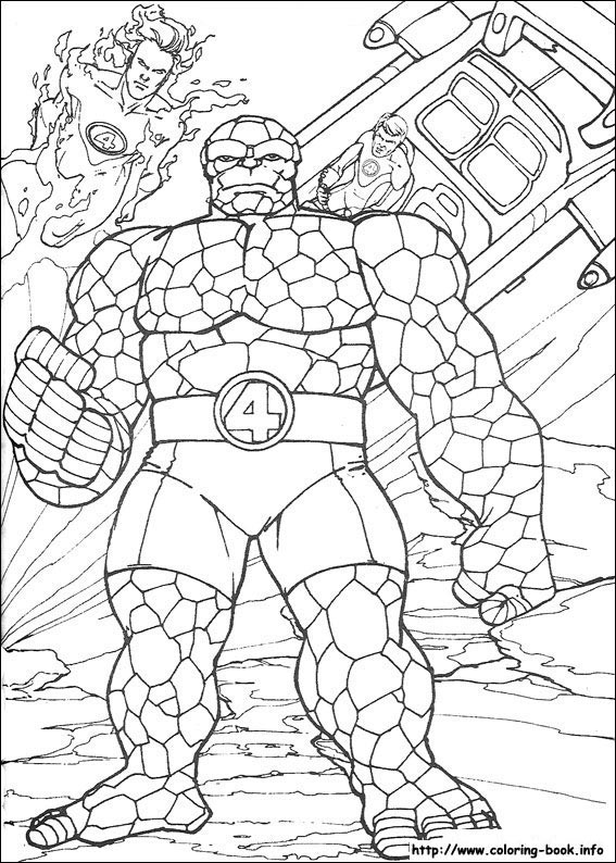 Fantastic Four coloring picture